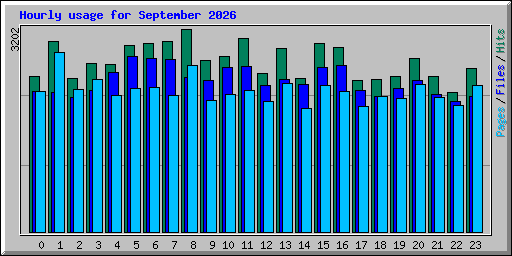 Hourly usage for September 2026